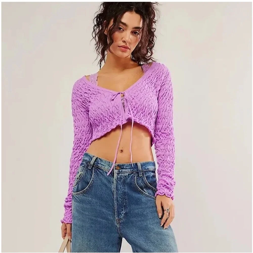 Free People‎ Scrunchy Shrug size small NWT